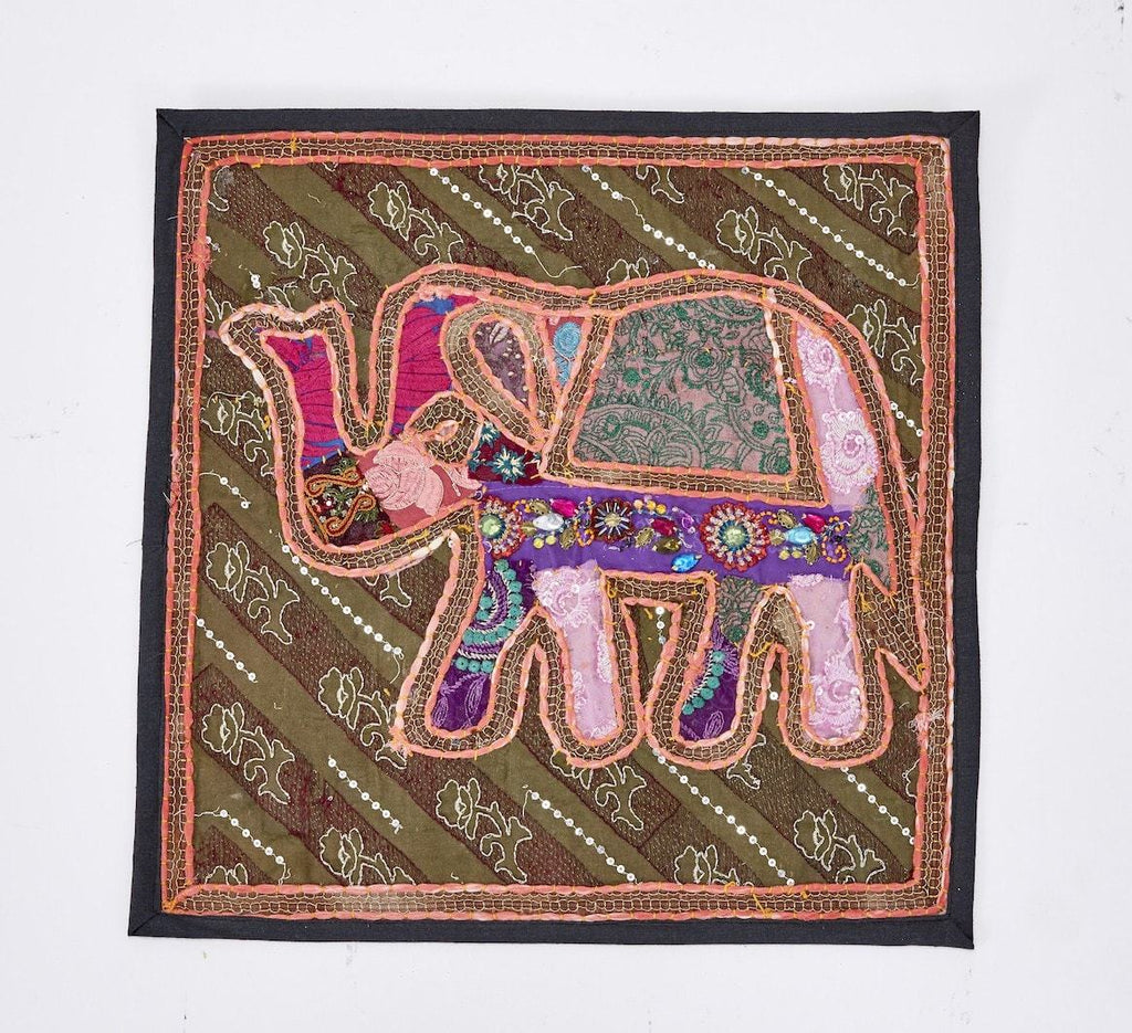 Indian Elephant Cushion Cover