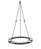 Single Tier Tea Light Chandelier